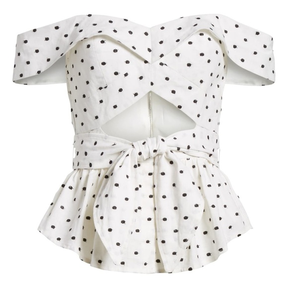 Wayf Tops - NWT WAYF Capri Cutout Polka Dot Top- S - P13